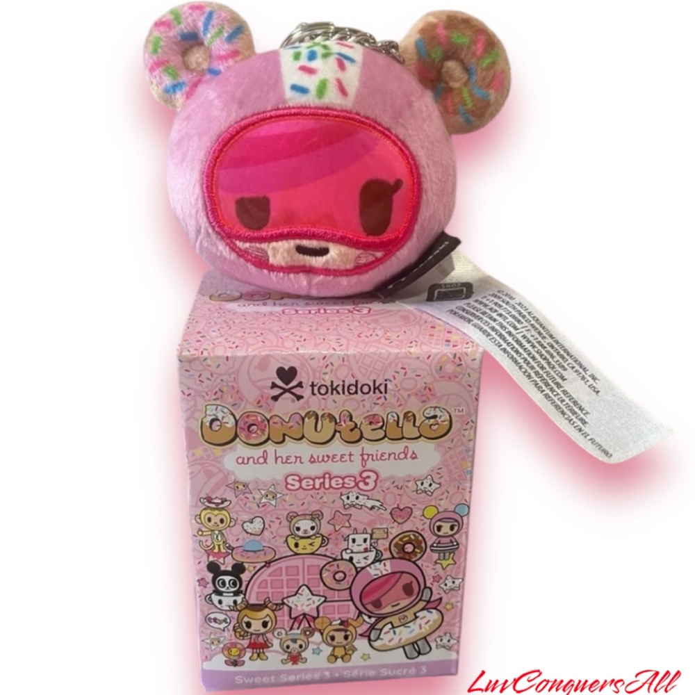 Tokidoki Donutella Series 3 Super Donetella Plush Key Chain